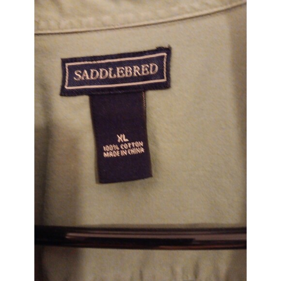 Men's Short Sleeve Shirt, Size XL, Button Down, Saddlebred - Picture 2 of 4